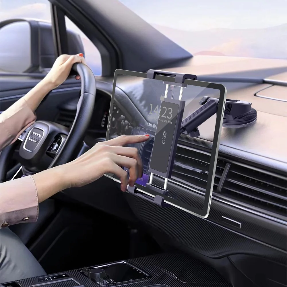 Autohalterung für tablet für Cockpit / Windschutzscheibe Tech-Protect V4 Universal, Schwarz - Image 6