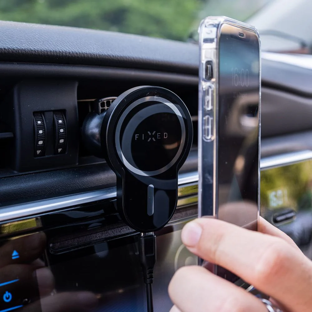Autohalterung mit Qi-Ladefunktion mit MagSafe, Fixed MagClick, Schwarz - Image 13