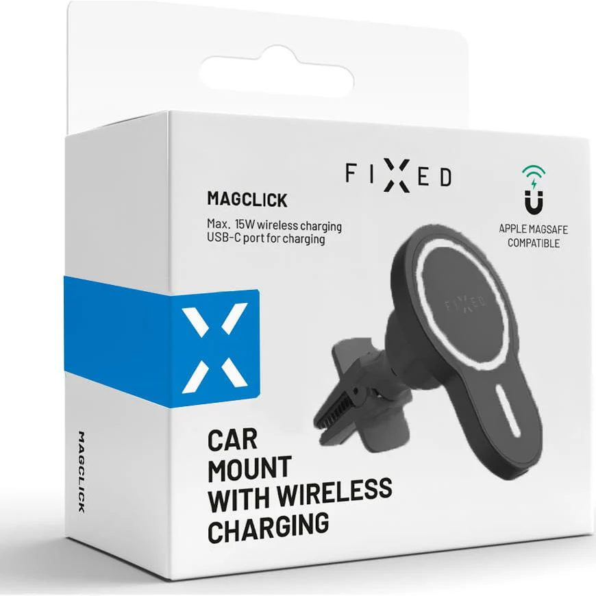 Autohalterung mit Qi-Ladefunktion mit MagSafe, Fixed MagClick, Schwarz - Image 14