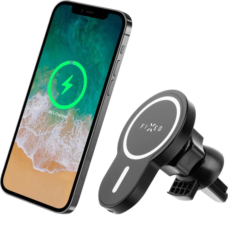 Autohalterung mit Qi-Ladefunktion mit MagSafe, Fixed MagClick, Schwarz - Image 7