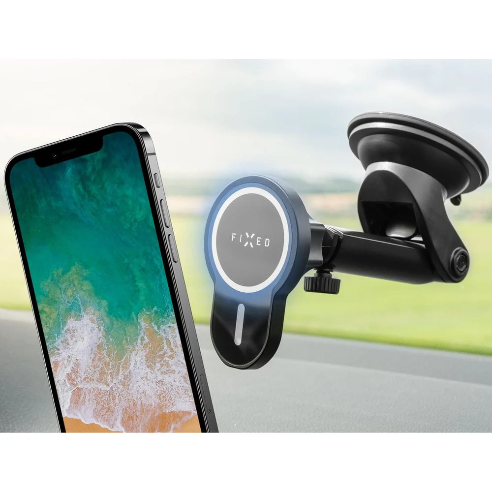 Autohalterung mit Qi-Ladefunktion mit MagSafe Fixed MagClick XL Schwarz - Image 11