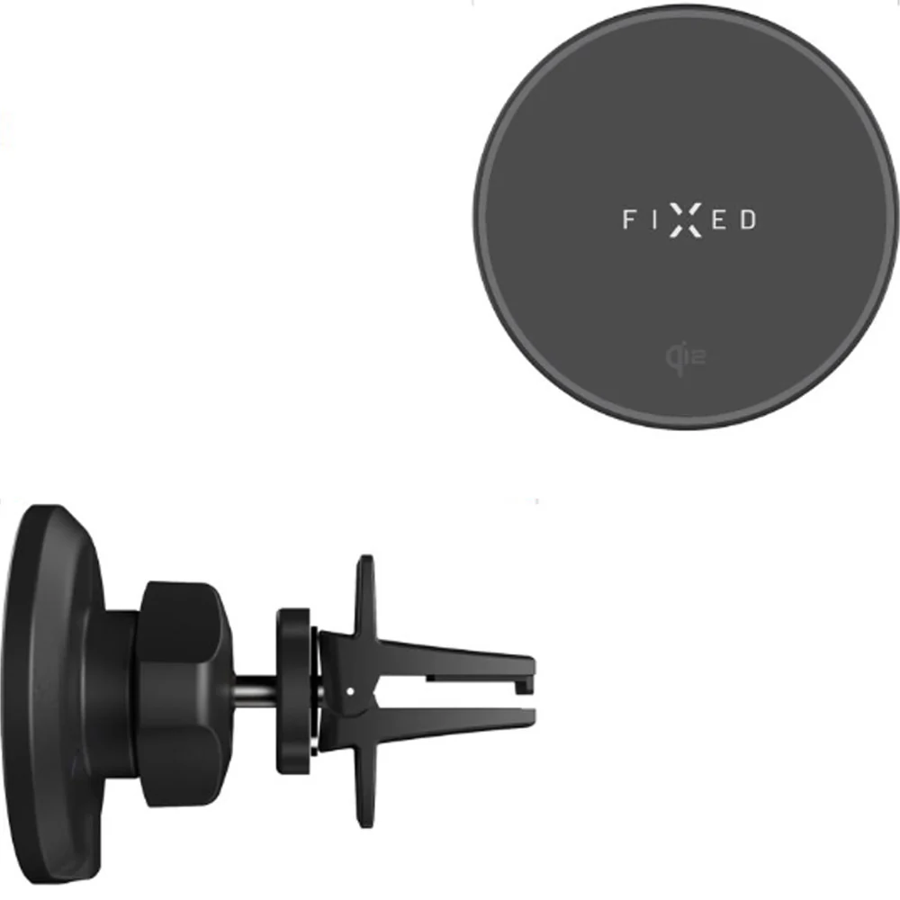 Autohalterung Magnetische zum Lüftungsgitter für MagSafe, Fixed MagRound 2 Qi2 15W, Schwarz - Image 5