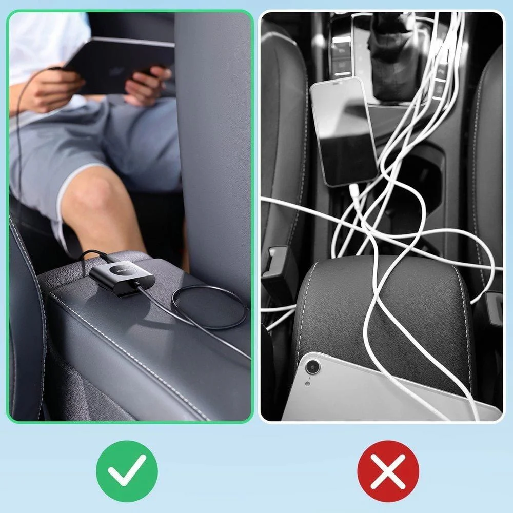 Autoladegerät Joyroom 5-in-1 JR-CL05 78W, 3x USB-A QC, 2x USB-C PD, 1,5m, Schwarz - Image 11