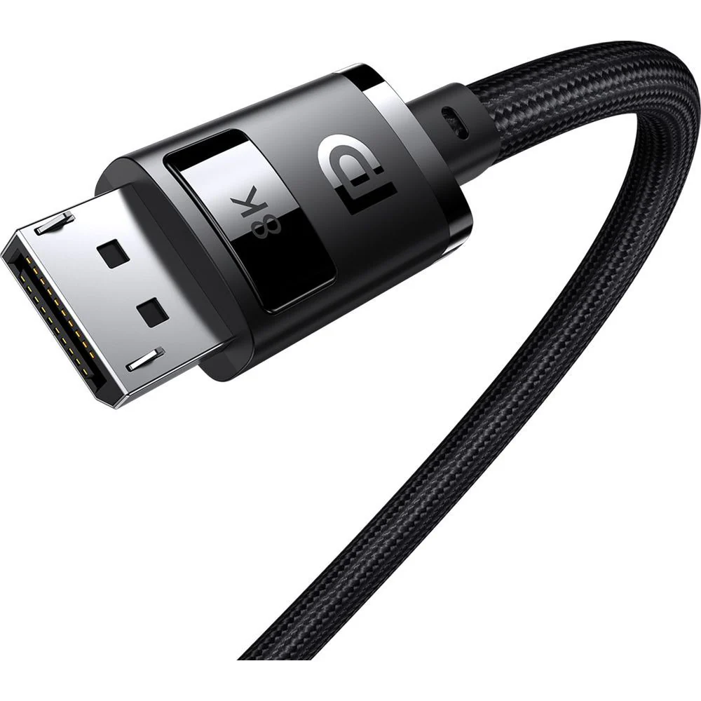 Baseus High Definition DisplayPort Kabel 8K 60Hz, HDR, 3D, 2m, Schwarz - Image 2