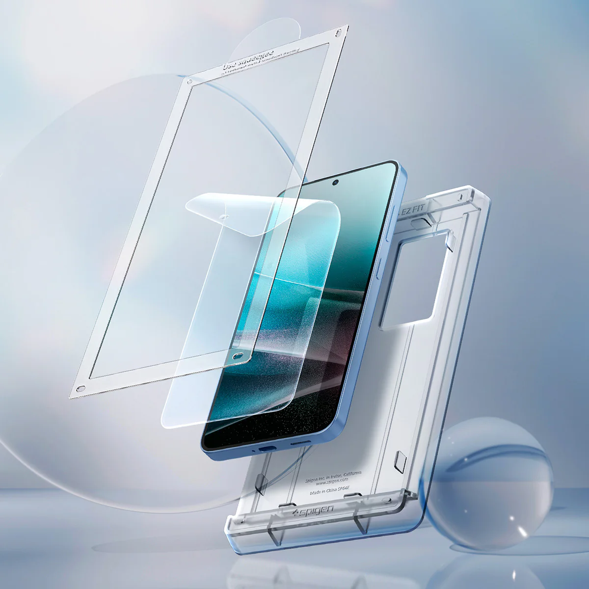 Bildschirmfolie + Applikator für Galaxy S25, Spigen Elite Shield EZ Fit 1-Pack - Image 11
