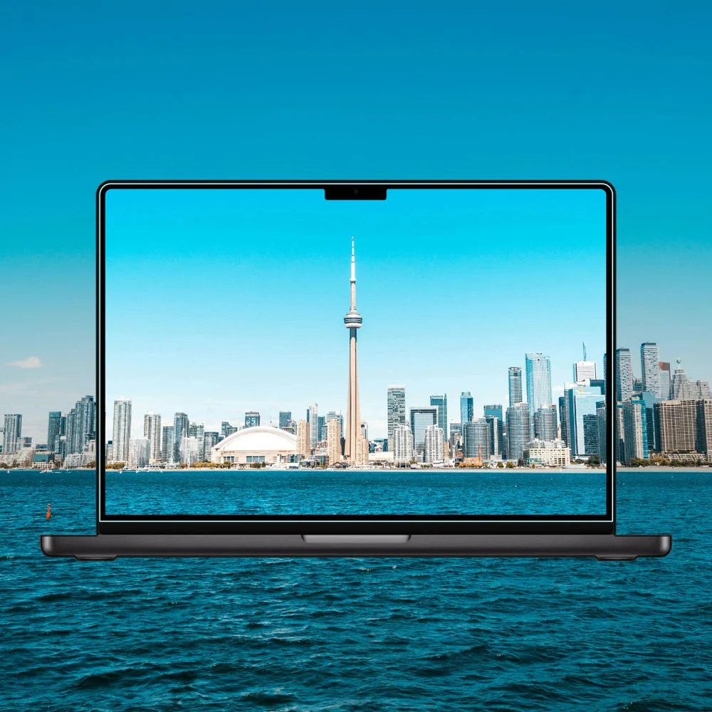 Bildschirmglas für MacBook Pro 16" M4 2024, Grizz HybridGlass Easy mit App-Rahmen - Image 6