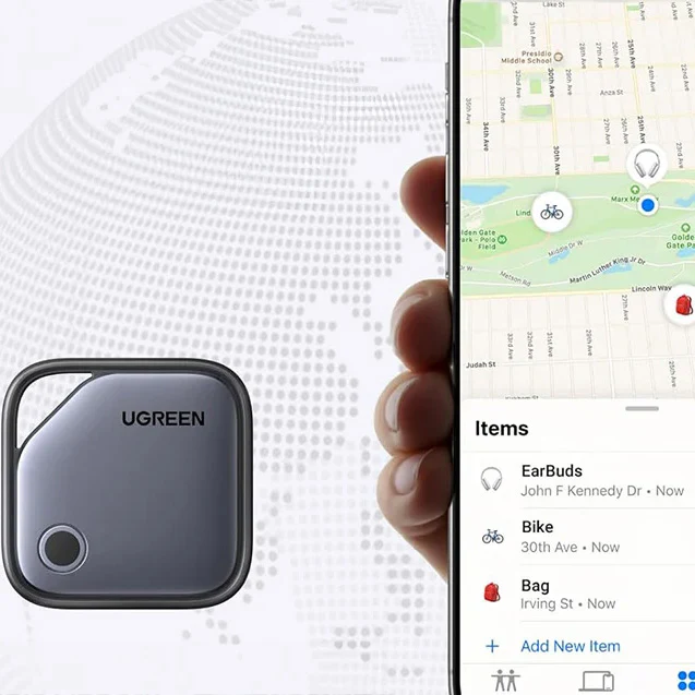 Bluetooth-Ortungsgerät / Tracker auf Bluetooth für Apple My Find, Ugreen Finder 2 CM919, 2 Stück, Schwarz - Image 7