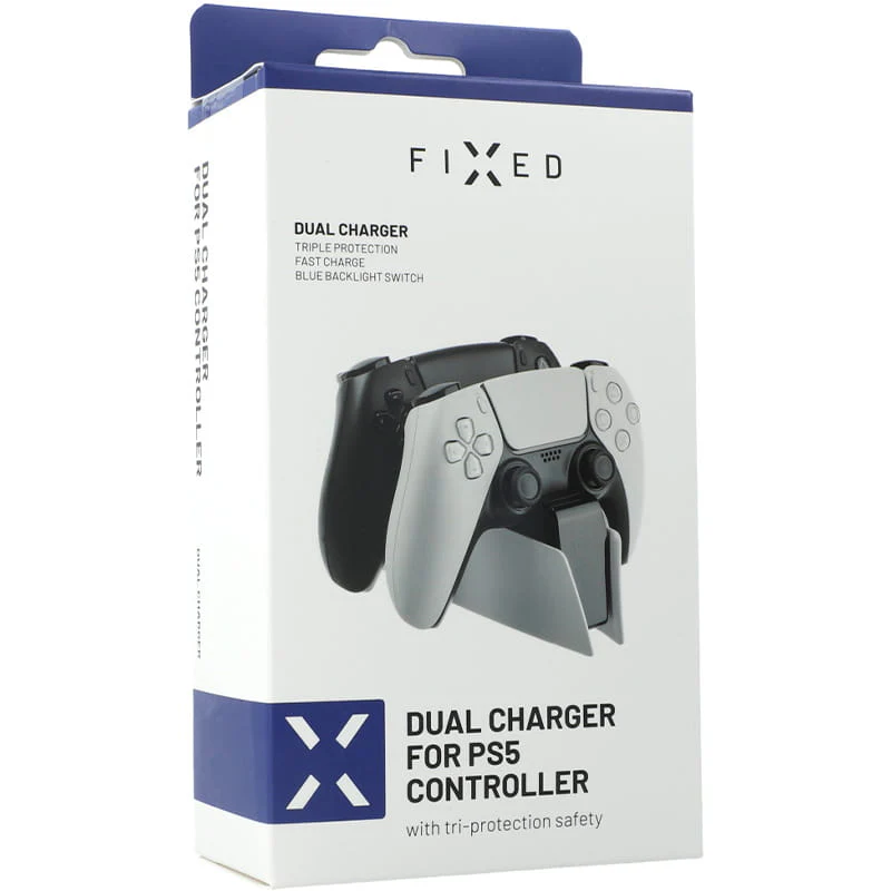 Dockingstation für PlayStation 5 DualSense Controller, Fixed Charger, Schwarz-Weiß - Image 11