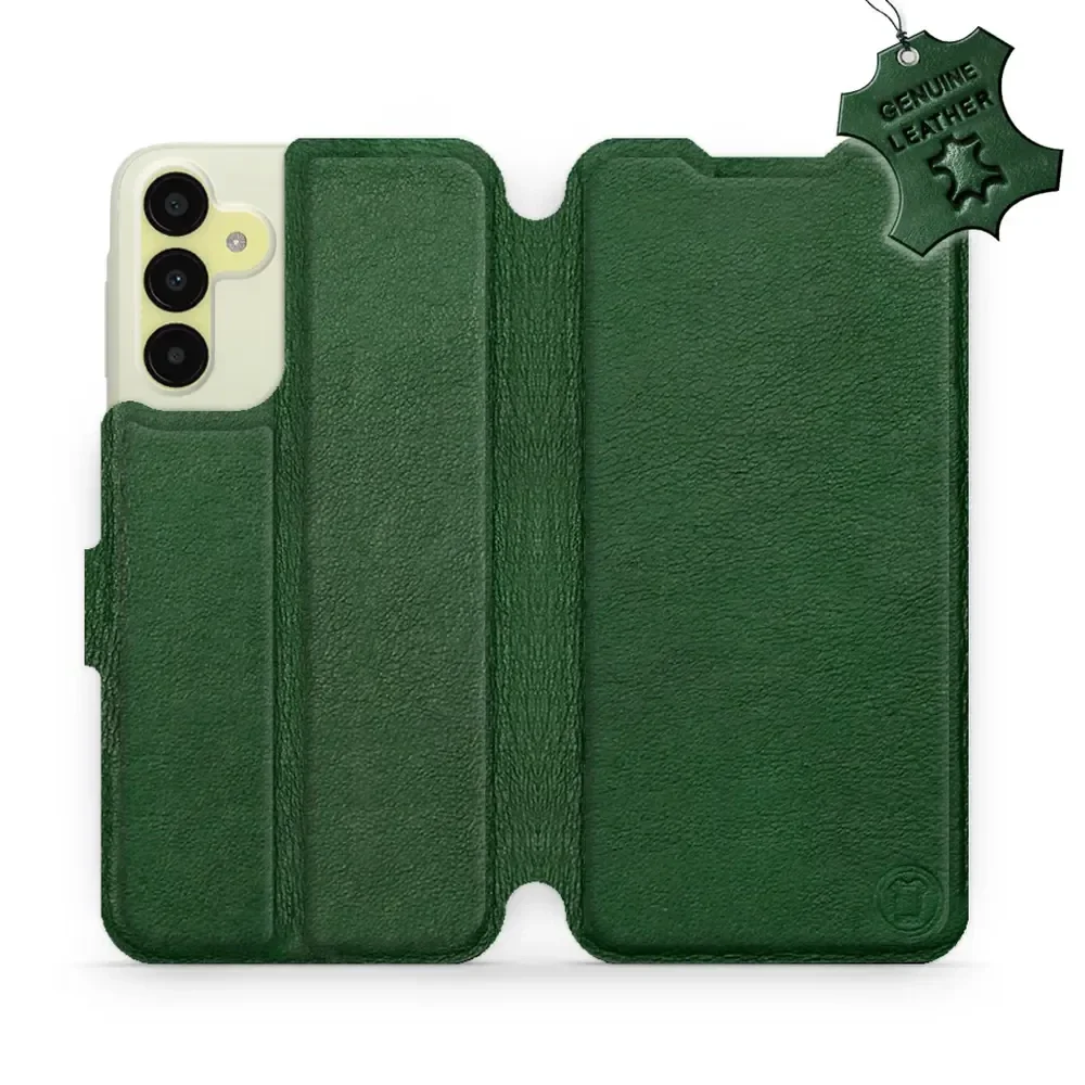 Echtleder Handyhülle für Galaxy M15 5G, Mobiwear Leather, Grün
