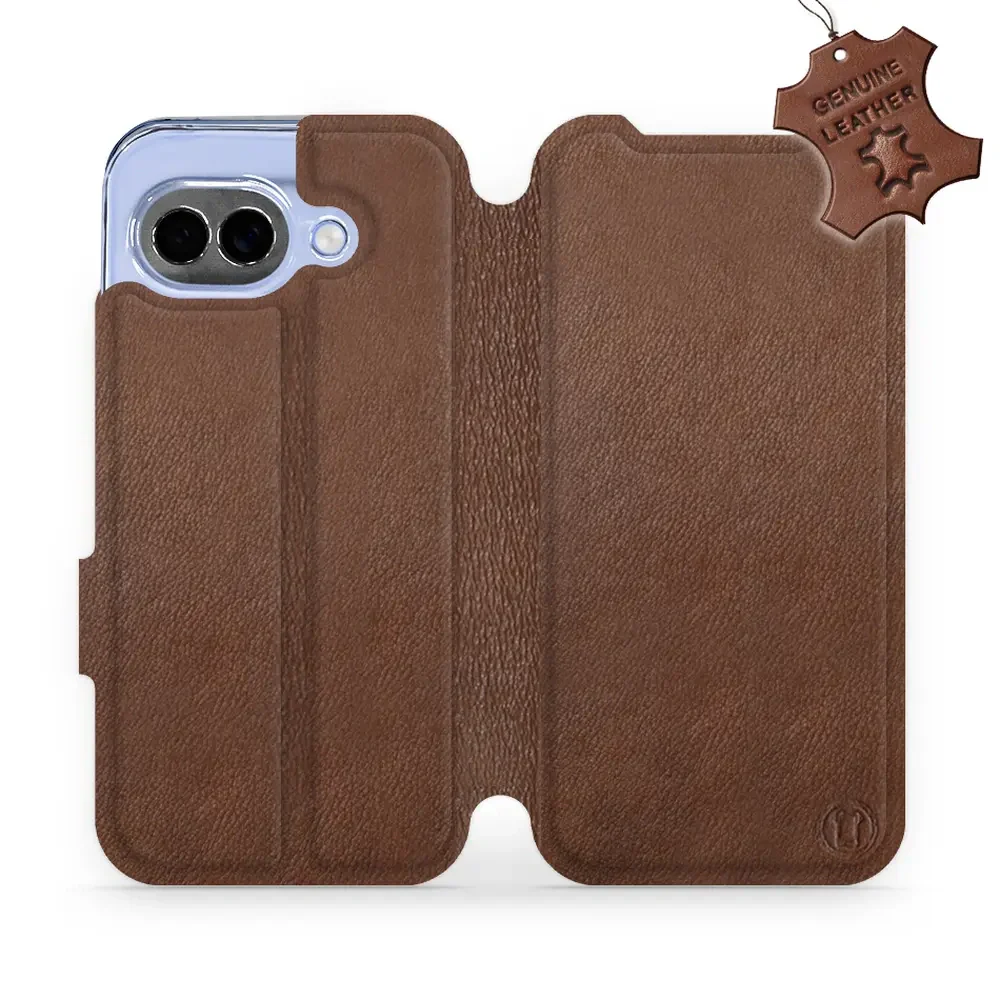 Echtleder Handyhülle für Google Pixel 10a, Mobiwear Leather, Braun