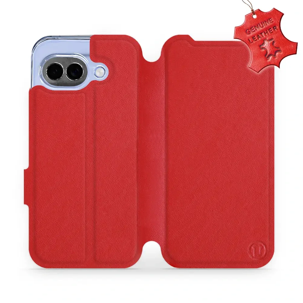 Echtleder Handyhülle für Google Pixel 10a, Mobiwear Leather, Rot