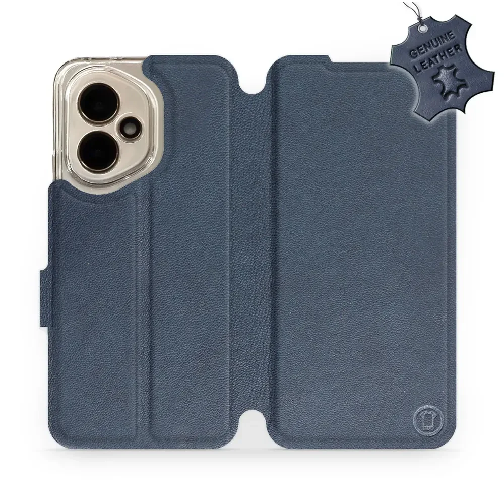 Echtleder Handyhülle für Honor 400 5G, Mobiwear Leather, Dunkelblau