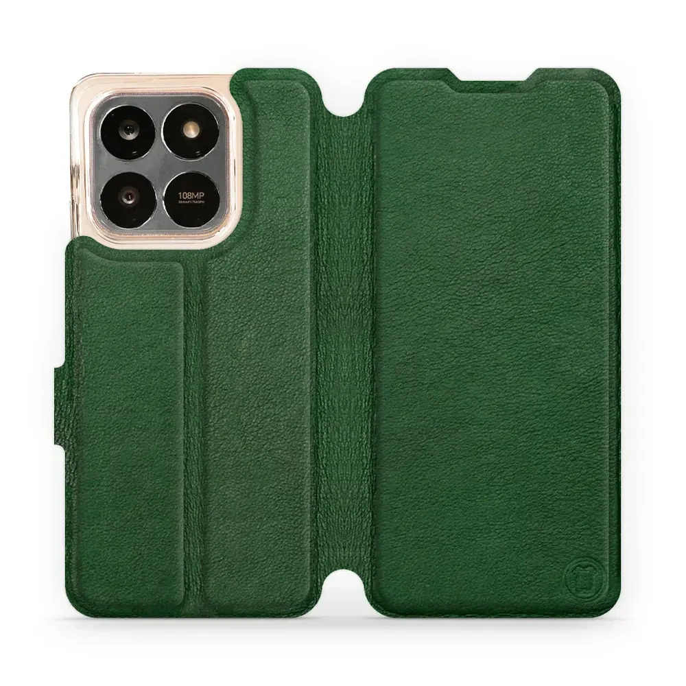 Echtleder Handyhülle für Honor X7d 4G/5G / Honor 400 Smart 4G/5G, Mobiwear Leather, Grün