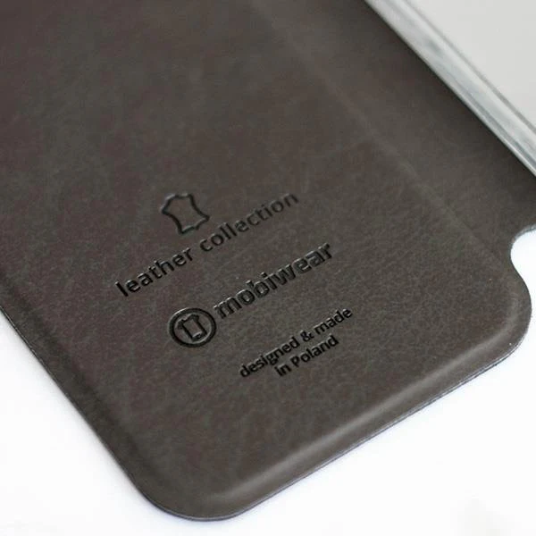 Echtleder Handyhülle für iPhone Xs, Mobiwear Leather, Schwarz - Image 3