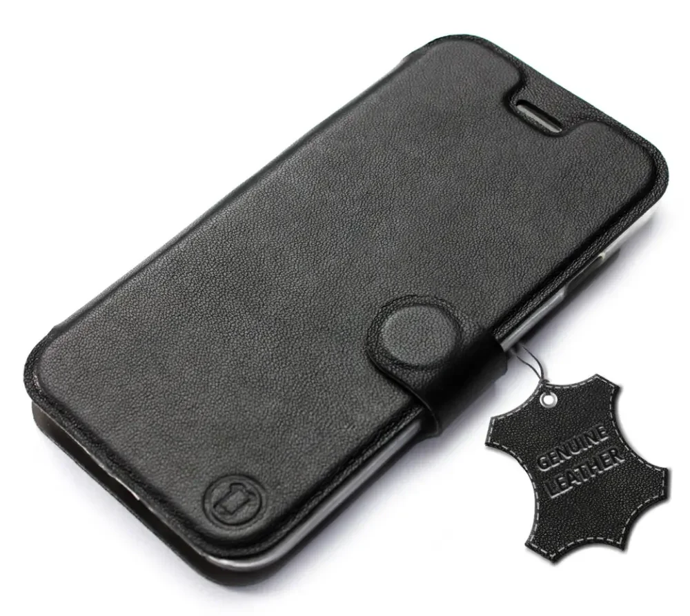 Echtleder Handyhülle für Motorola Moto G06 4G / Motorola Moto G06 Power 4G, Mobiwear Leather, Schwarz - Image 5