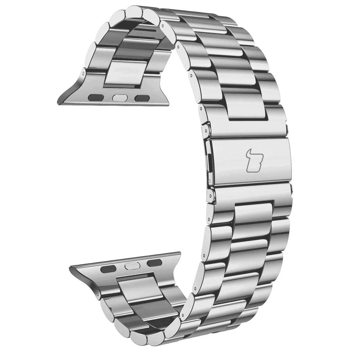 Edelstahl Armband für Apple Watch 38/40/41/42 mm, Bizon Strap Watch Aura, Silbern - Image 5