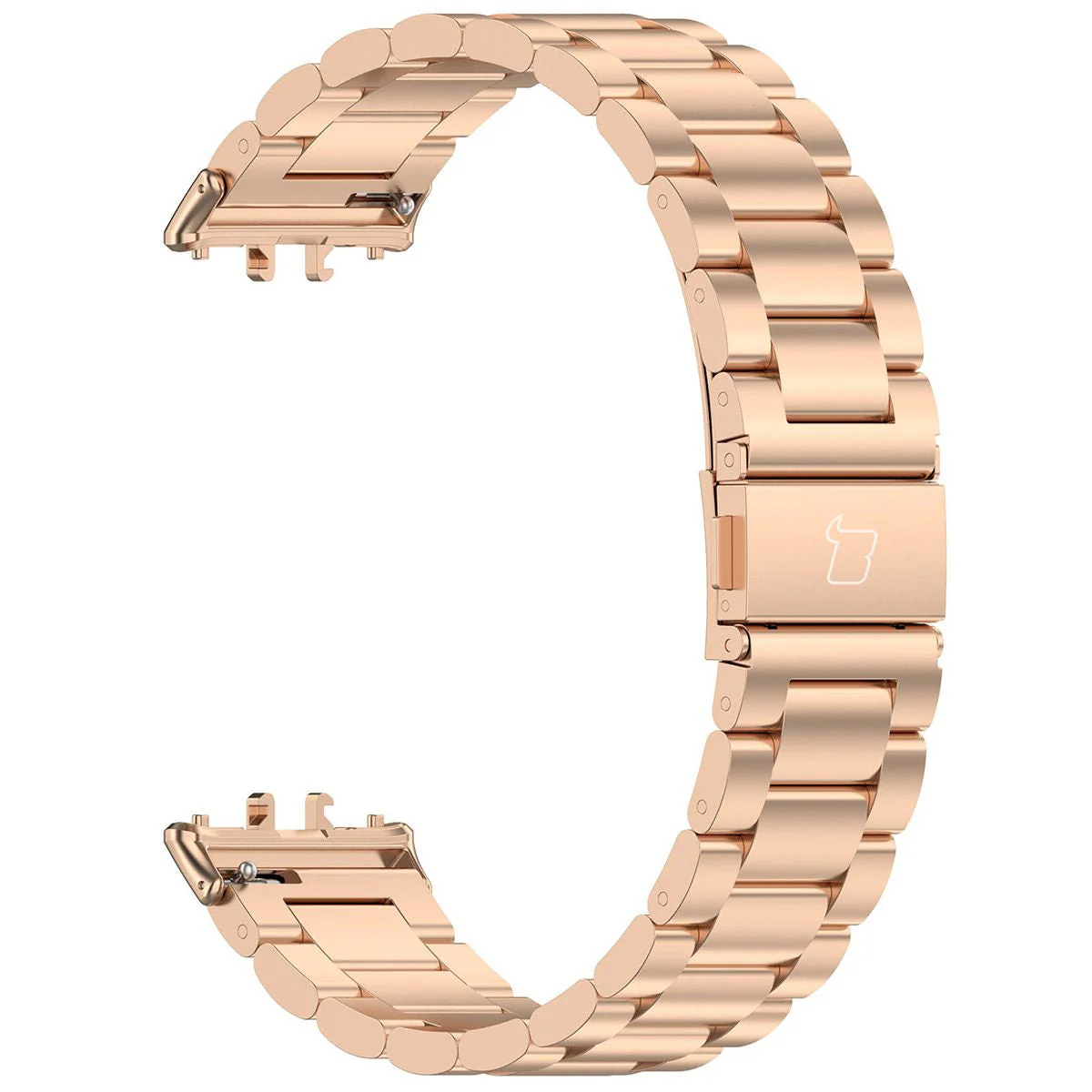 Edelstahl Armband für Galaxy Fit 3, Bizon Strap Watch Aura, Rosa Gold - Image 5