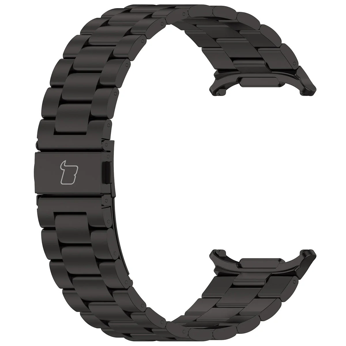 Edelstahl Armband für Galaxy Watch Ultra 2 / 1, Bizon Strap Watch Aura, Schwarz - Image 5