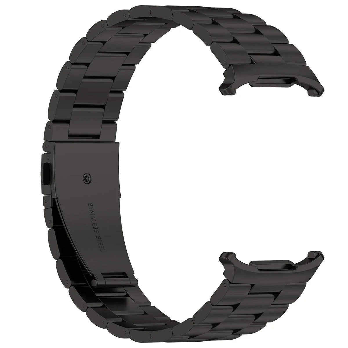 Edelstahl Armband für Galaxy Watch Ultra 2 / 1, Bizon Strap Watch Aura, Schwarz - Image 6