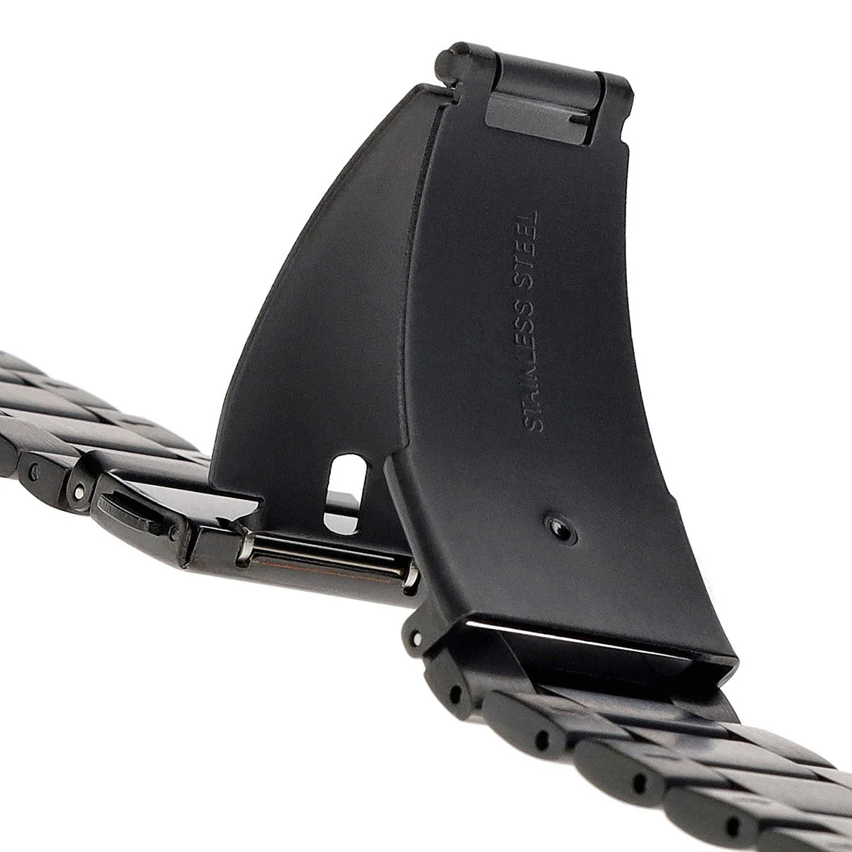 Edelstahl Armband für Google Pixel Watch 4 / 3 / 2 / 1 41 mm, Bizon Strap Watch Aura, Schwarz - Image 4