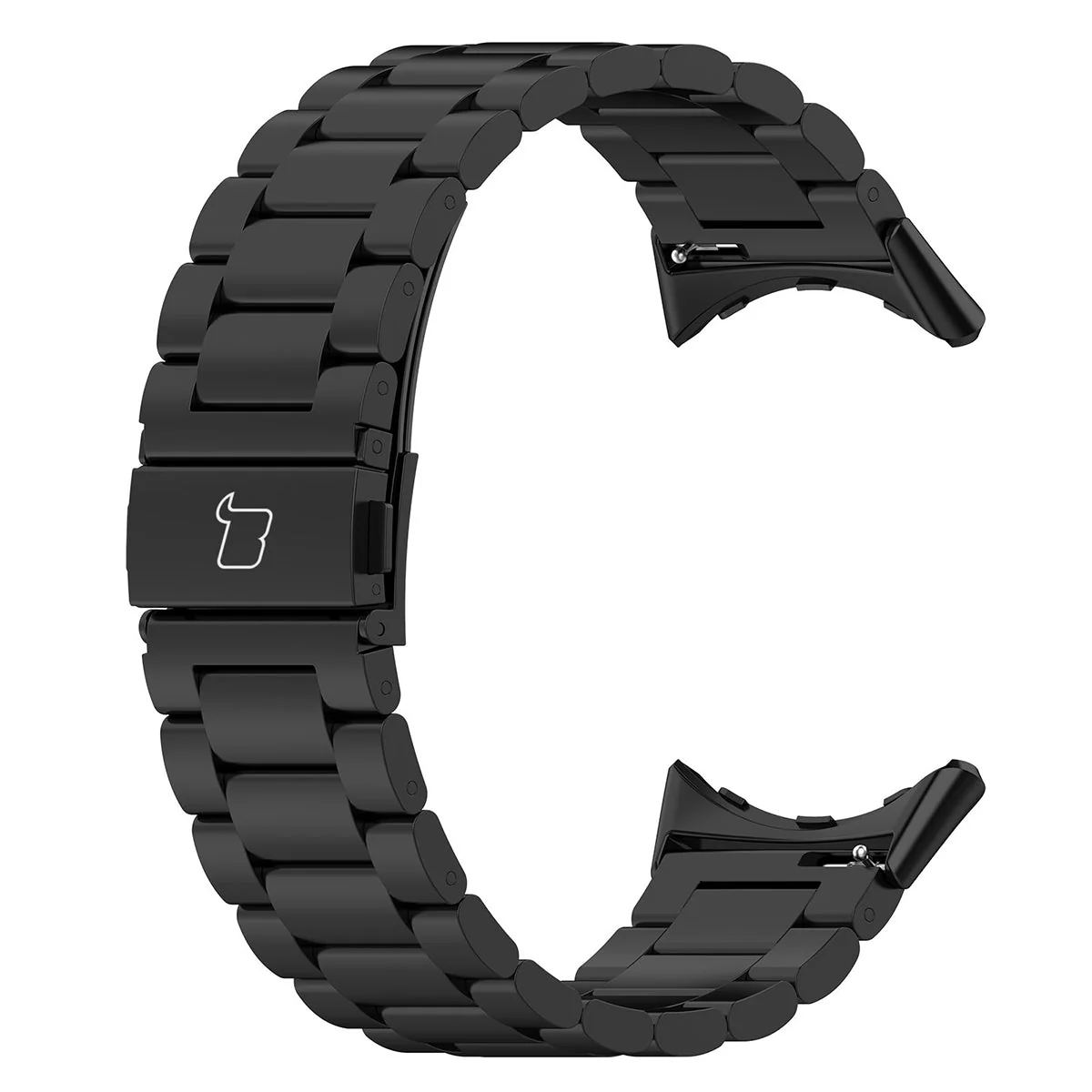 Edelstahl Armband für Google Pixel Watch 4 / 3 / 2 / 1 41 mm, Bizon Strap Watch Aura, Schwarz - Image 5