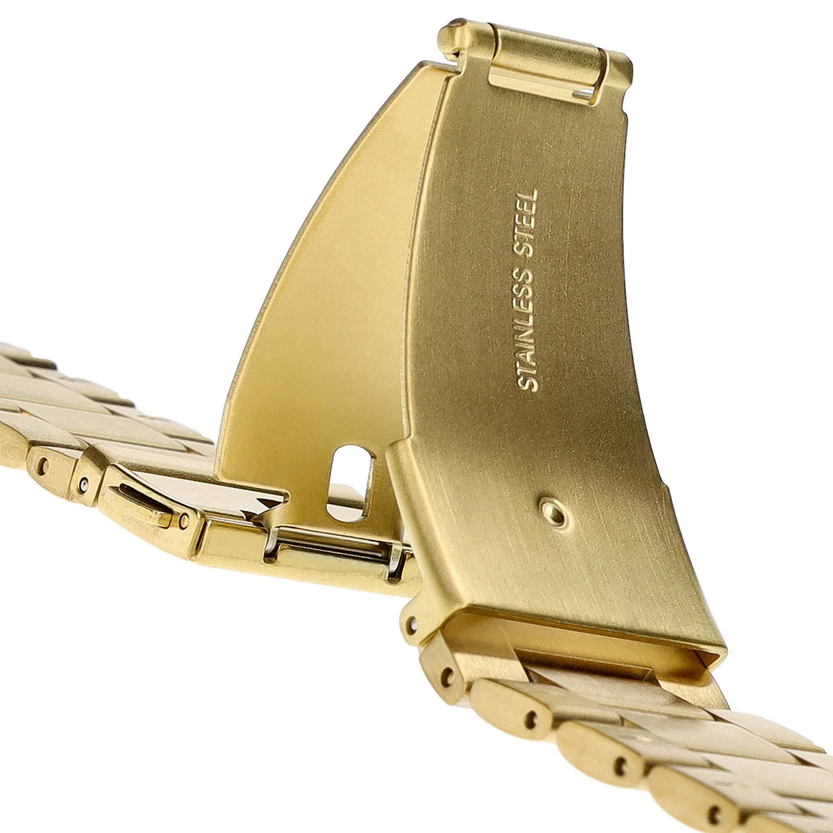 Edelstahl Armband für Google Pixel Watch 4/3 45 mm, Bizon Strap Watch Aura, Gold - Image 4