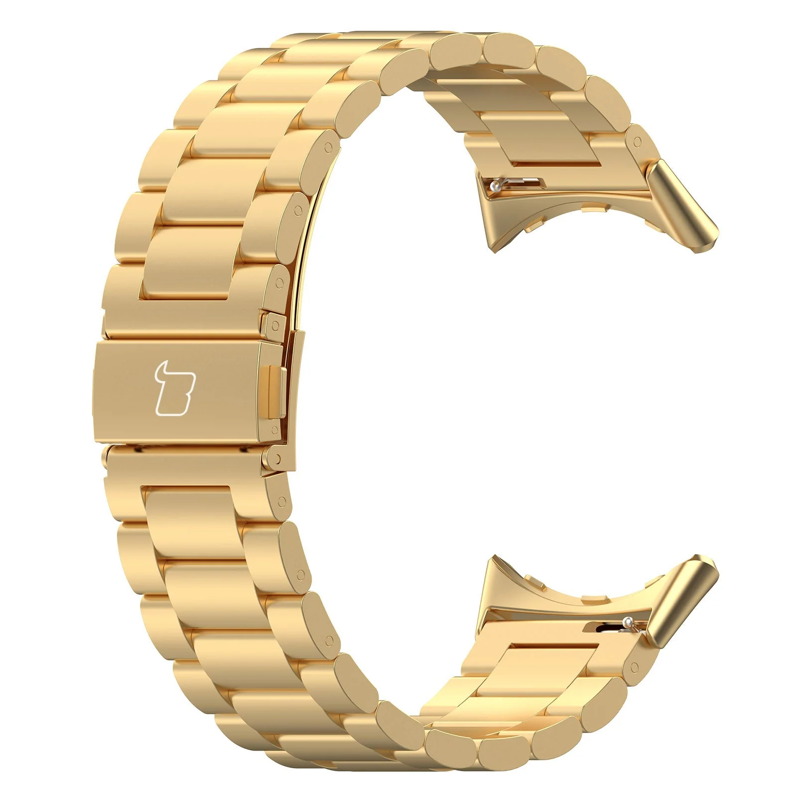 Edelstahl Armband für Google Pixel Watch 4/3 45 mm, Bizon Strap Watch Aura, Gold - Image 5