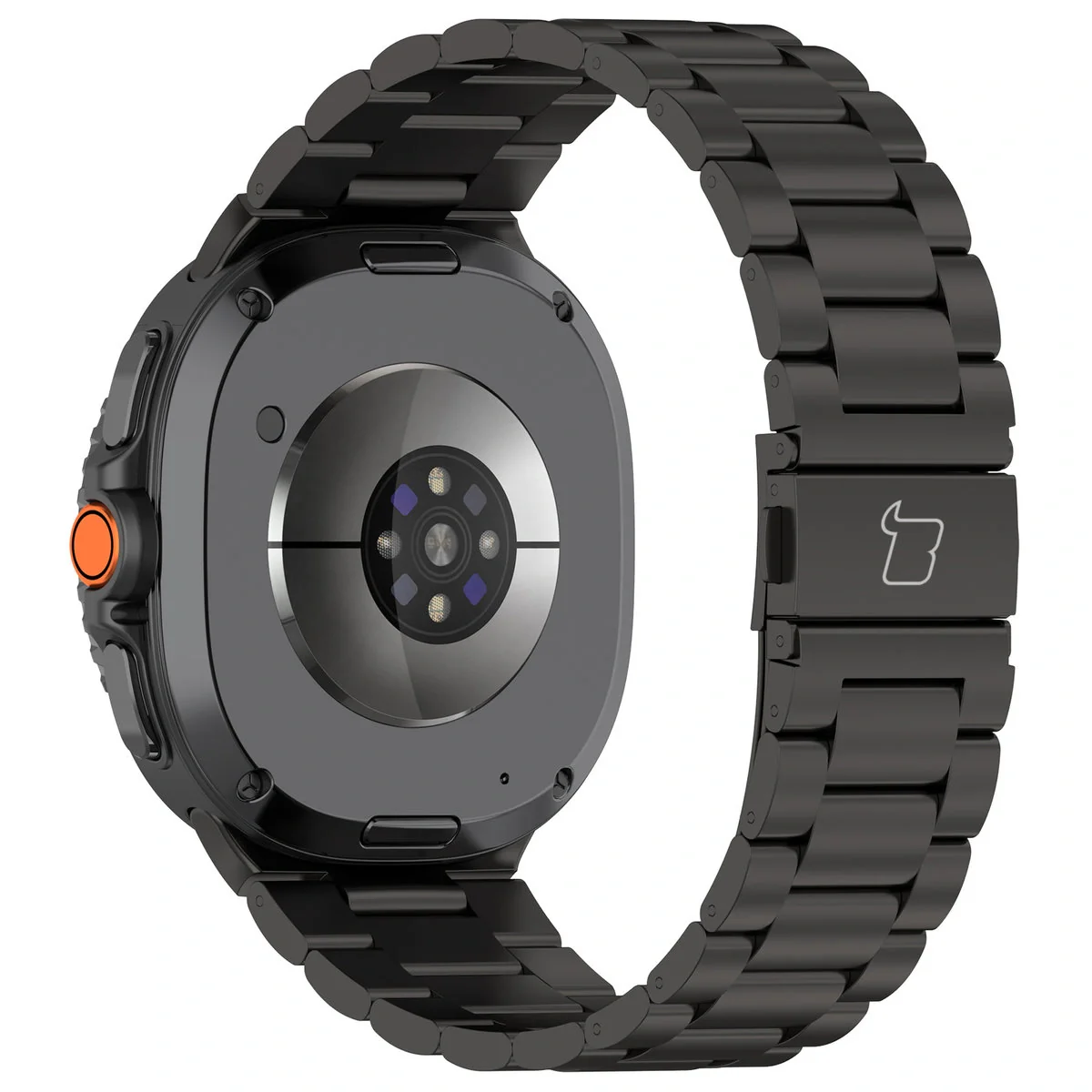 Edelstahl Armband für Samsung Galaxy Watch 8 40 mm / 44 mm / 8 Classic 46 mm, Bizon Strap Watch Aura, Schwarz - Image 5