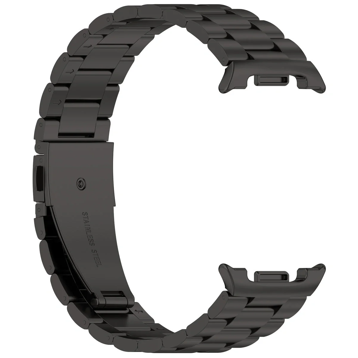 Edelstahl Armband für Samsung Galaxy Watch 8 40 mm / 44 mm / 8 Classic 46 mm, Bizon Strap Watch Aura, Schwarz - Image 6