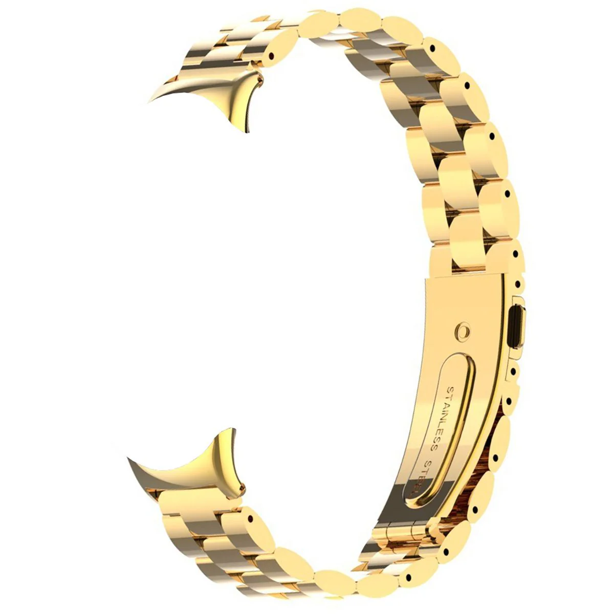 Edelstahl Armband für Xiaomi Smart Band 10 / 9 / 9 NFC / 8, Bizon Strap Watch Aura, Gold - Image 6