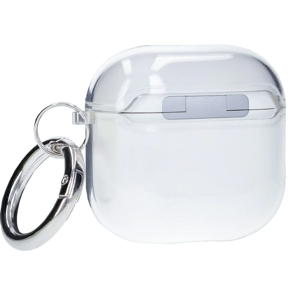 Elastische Hülle mit Karabiner für AirPods 4, Bizon Case Headphone Clear, Transparent - Image 5