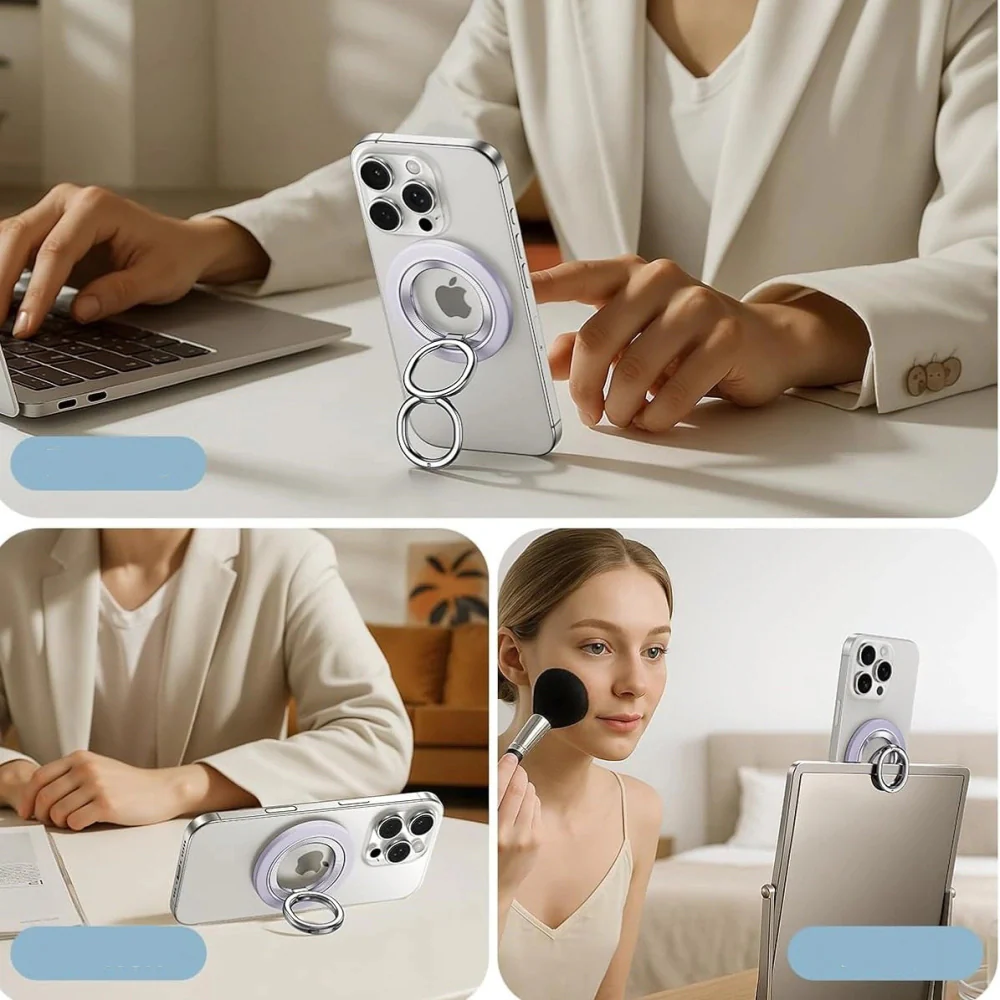ESR Halolock 360 MagSafe Phone Ring Stand magnetischer Fingerhalter, Violett - Image 2