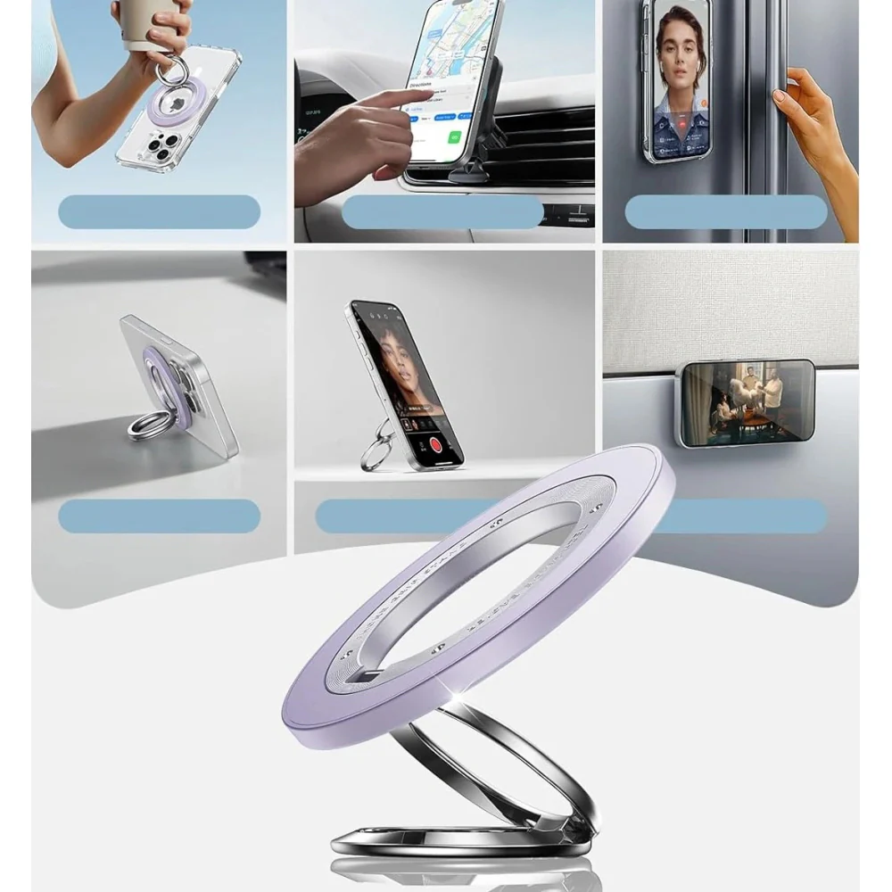 ESR Halolock 360 MagSafe Phone Ring Stand magnetischer Fingerhalter, Violett - Image 3