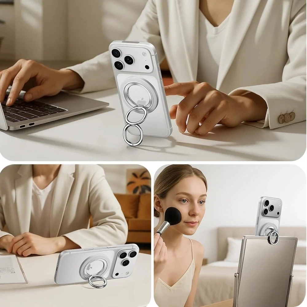 ESR Halolock 360 MagSafe Phone Ring Stand magnetischer Fingerhalter, Weiß - Image 2