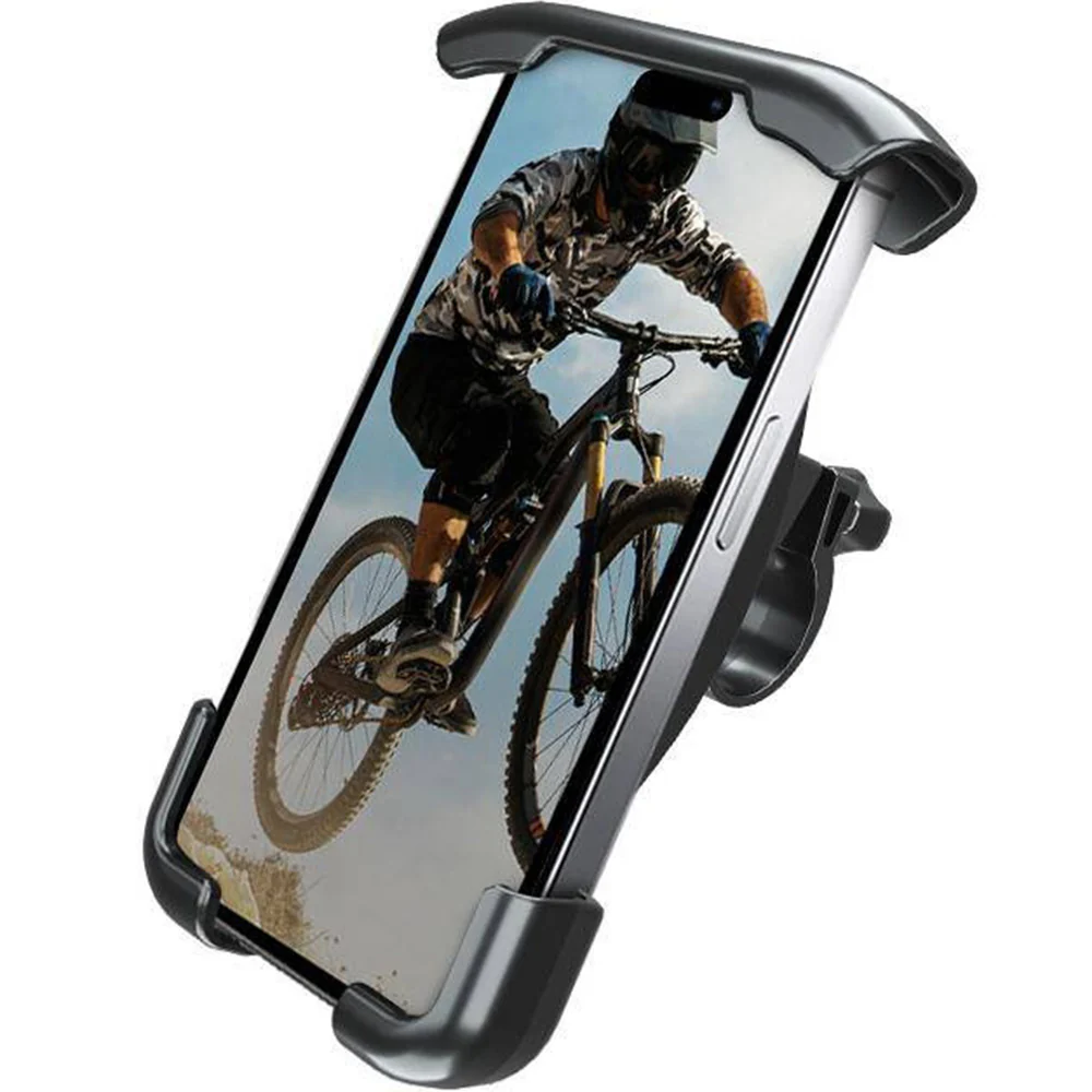 Fahrrad-/Motorradhalterung für Handy am Lenker, Crong Bikeclip Enduro, Schwarz - Image 2