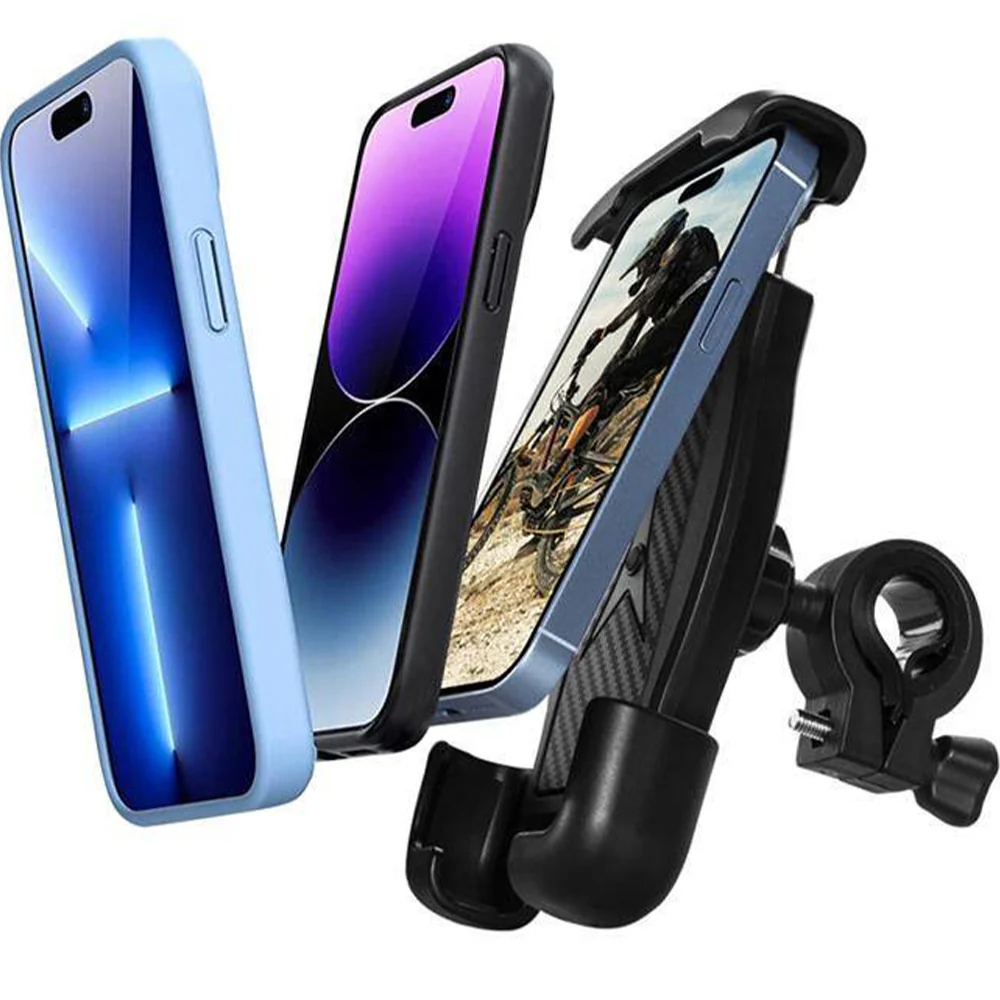 Fahrrad-/Motorradhalterung für Handy am Lenker, Crong Bikeclip Enduro, Schwarz - Image 6