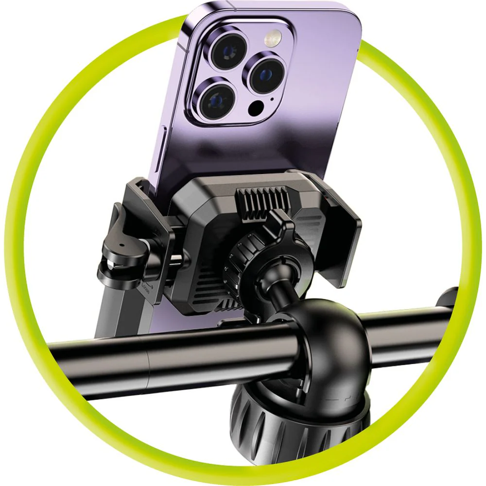 Fahrrad-/Motorradhalterung für Handy am Lenker, Mobile Origin Bike Phone Holder B2, Schwarz - Image 7