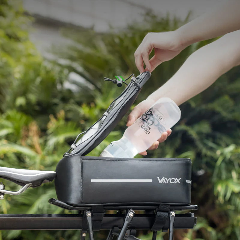 Fahrradtasche für Gepäckträger, Vayox VA0166 8L, Schwarz - Image 12
