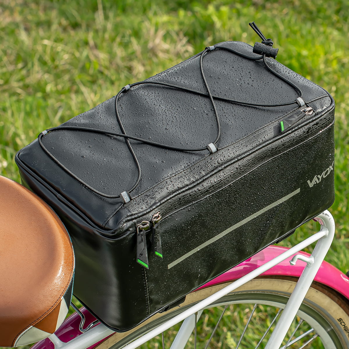 Fahrradtasche für Gepäckträger, Vayox VA0166 8L, Schwarz - Image 14
