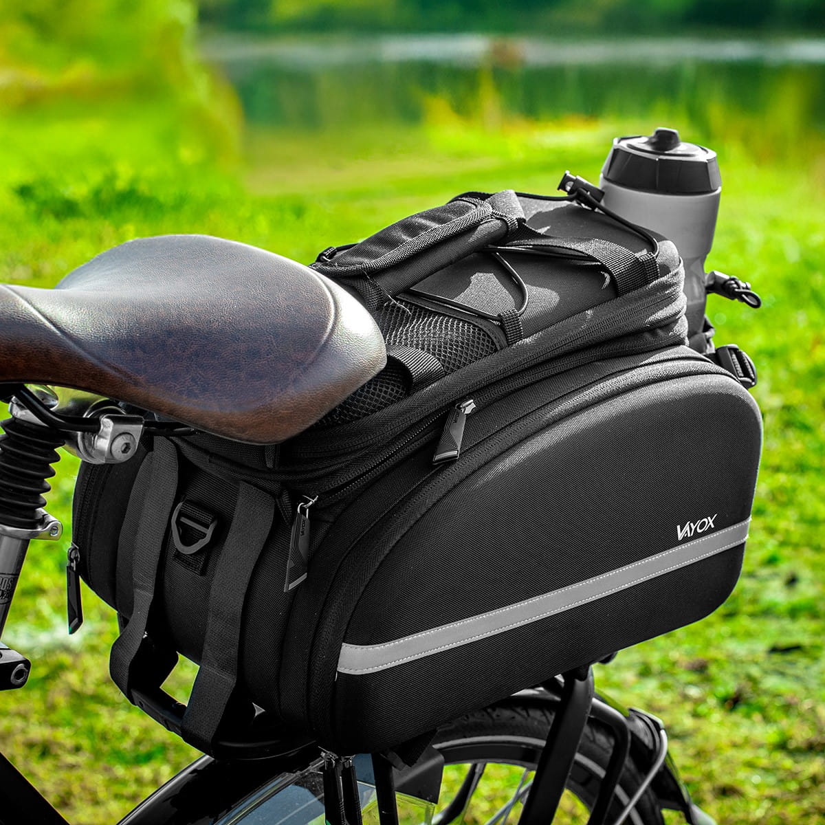 Fahrradtasche für Gepäckträger, Vayox VA0346 35L, Schwarz - Image 14
