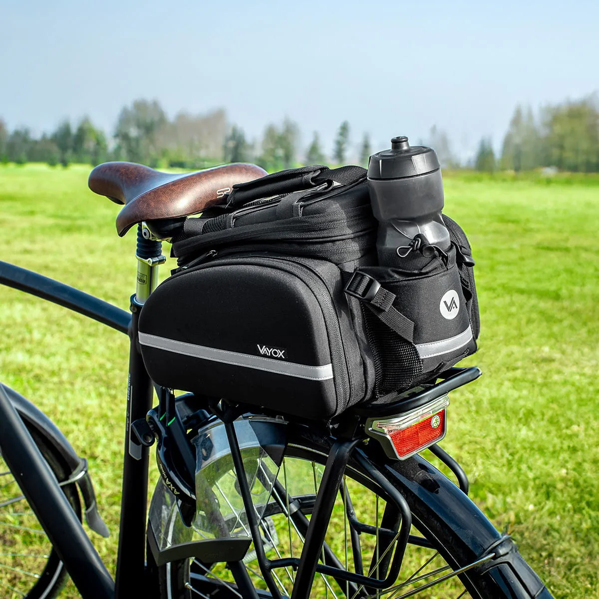 Fahrradtasche für Gepäckträger, Vayox VA0346 35L, Schwarz - Image 4