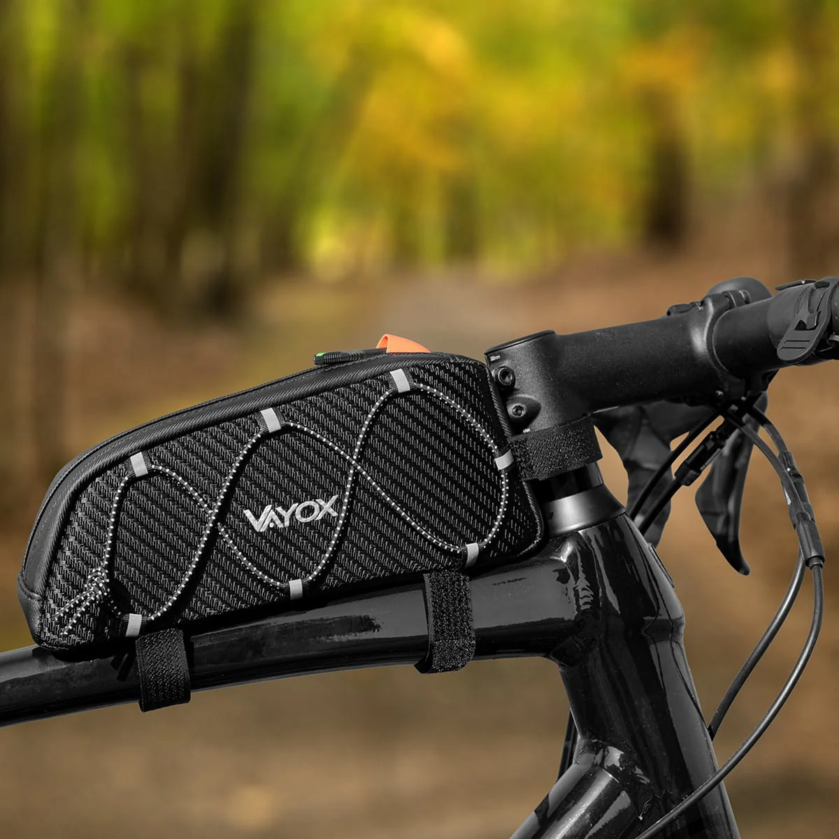 Fahrradtasche für Fahrradrahmen, Vayox VA0347 1L, Schwarz - Image 14