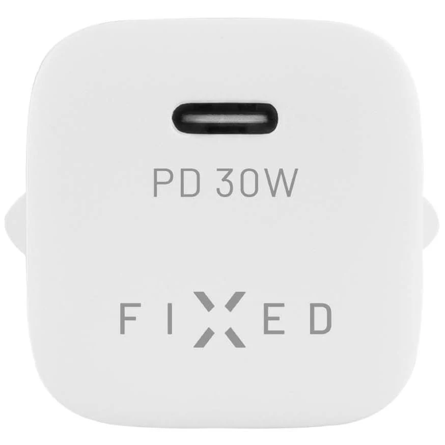 Fixed Mini PD Travel Charger USB-C + USB-C Kabel, 30 W, Weiß - Image 4