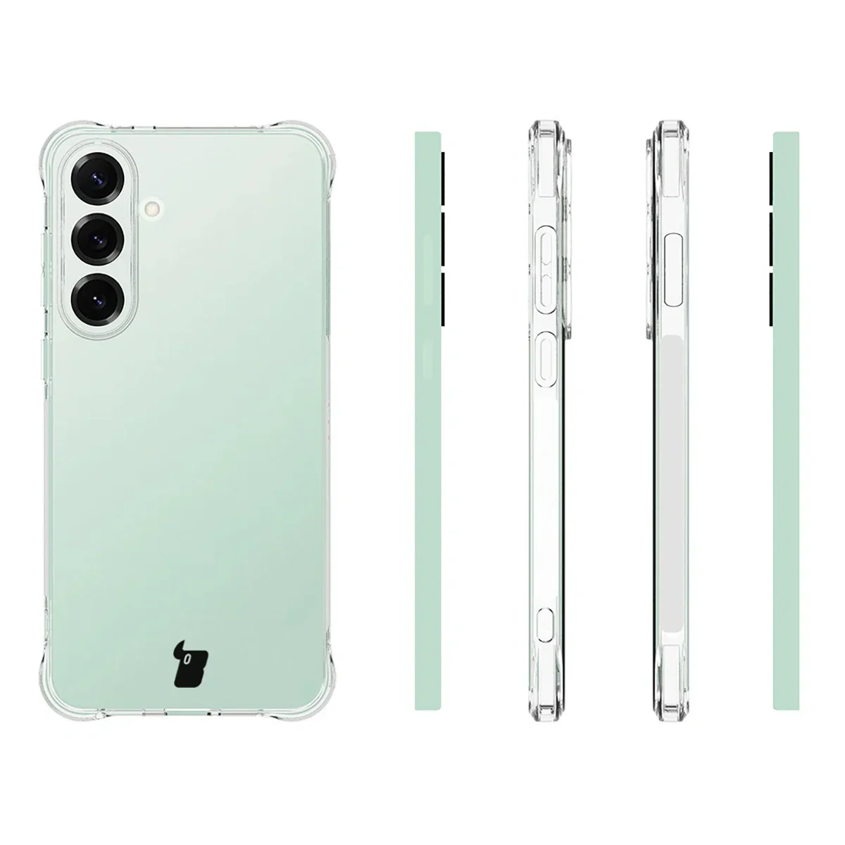 Flexible Handyhülle für Galaxy S25 FE, Bizon Case Salpa, Transparent - Image 3