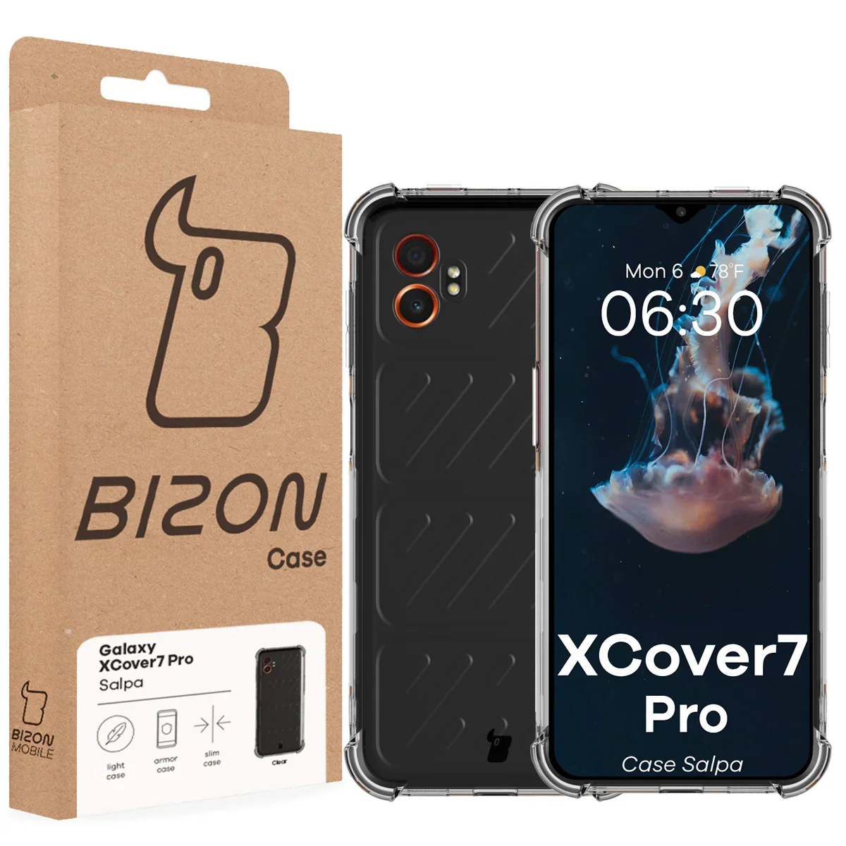 Flexible Handyhülle für Galaxy Xcover7 Pro, Bizon Case Salpa, Transparent - Image 7