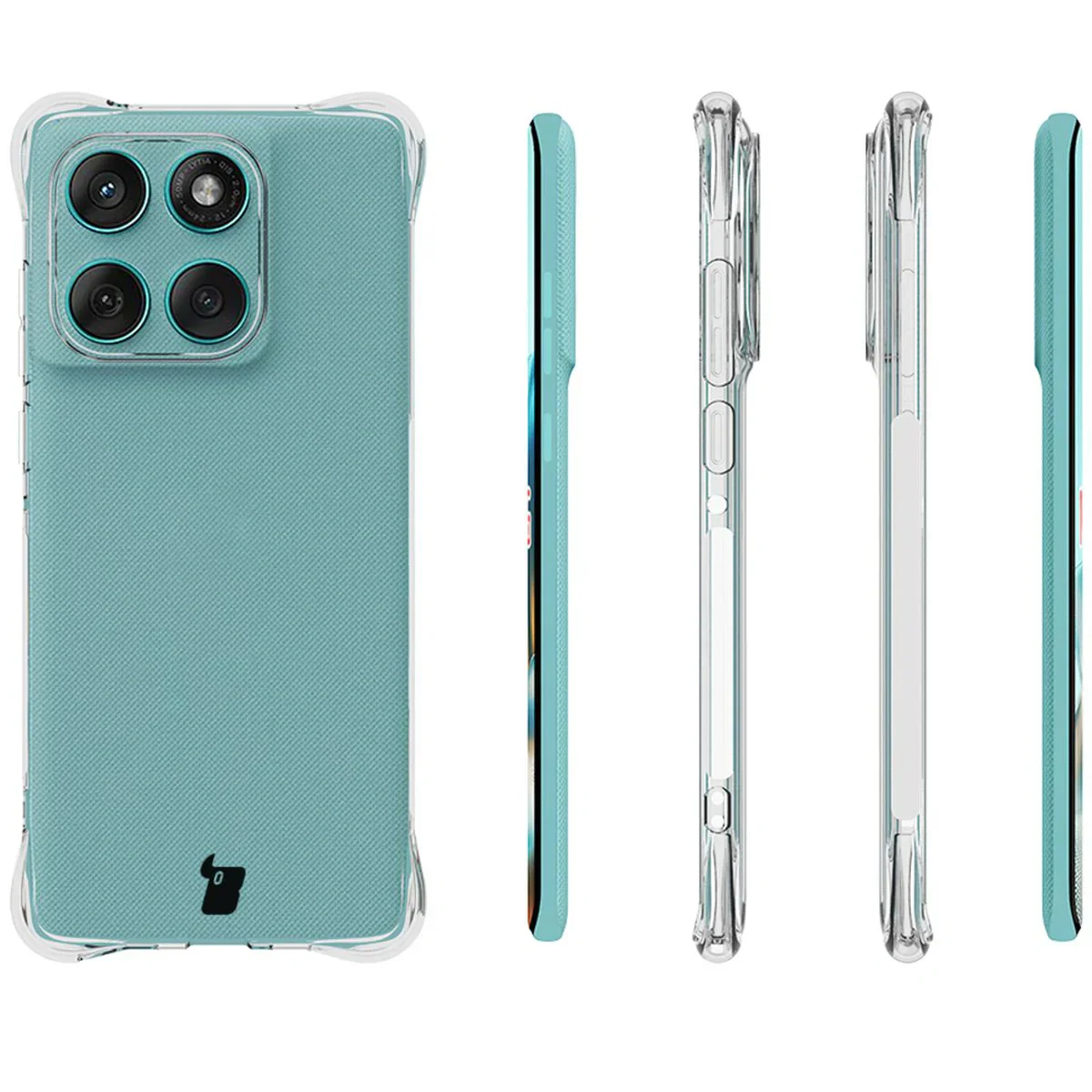 Flexible Handyhülle für Motorola Edge 60 / 60 Fusion, Bizon Case Salpa, Transparent - Image 3