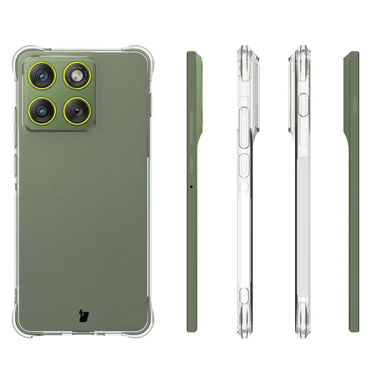 Flexible Handyhülle für Motorola Edge 70, Bizon Case Salpa, Transparent - Image 3