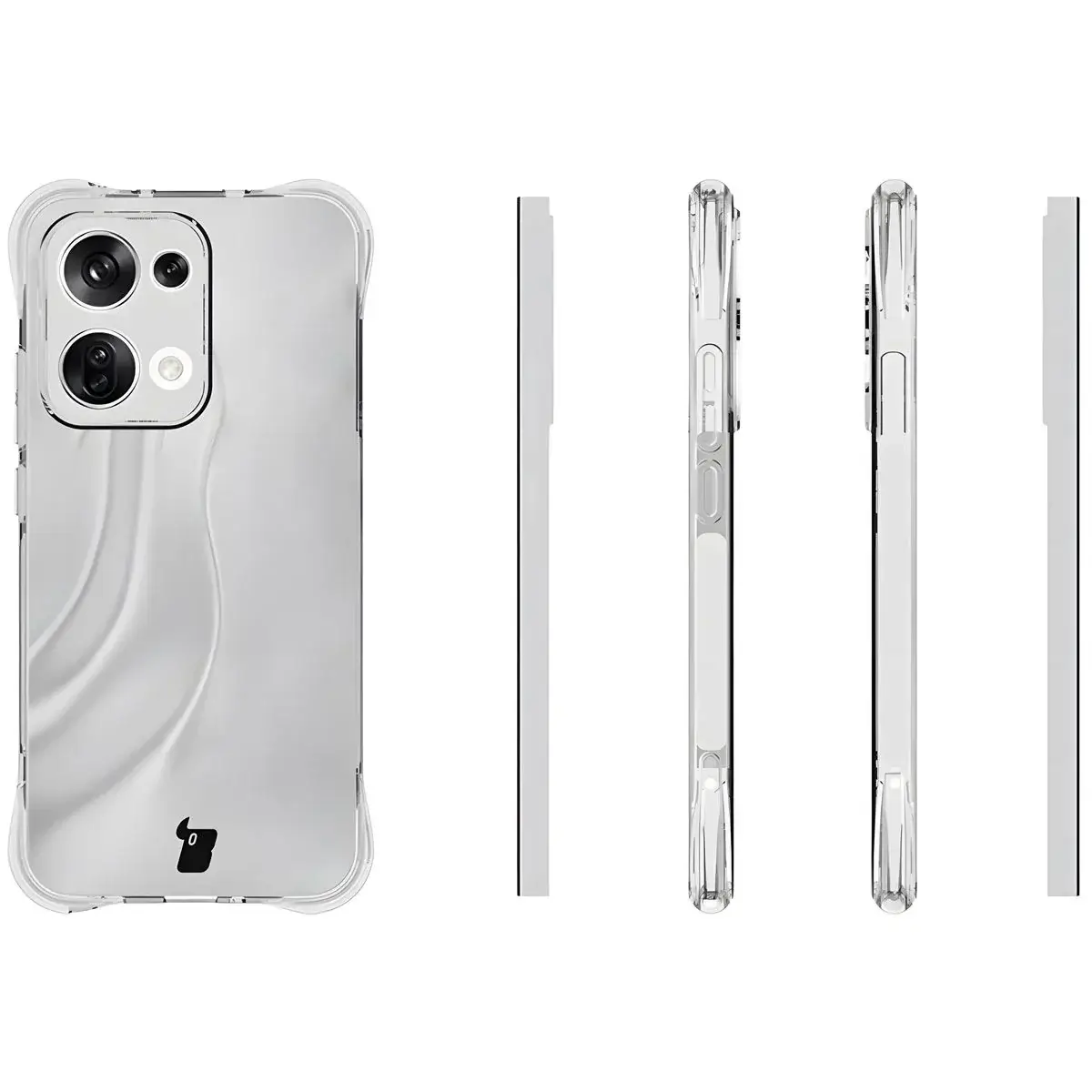 Flexible Handyhülle für Oppo Reno13, Bizon Case Salpa, Transparent - Image 3