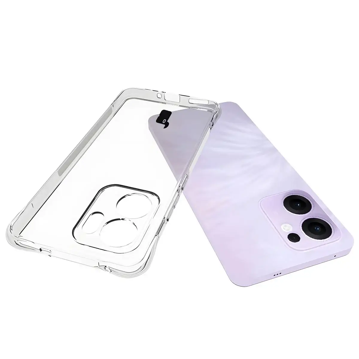 Flexible Handyhülle für Oppo Reno13 F, Bizon Case Salpa, Transparent - Image 4
