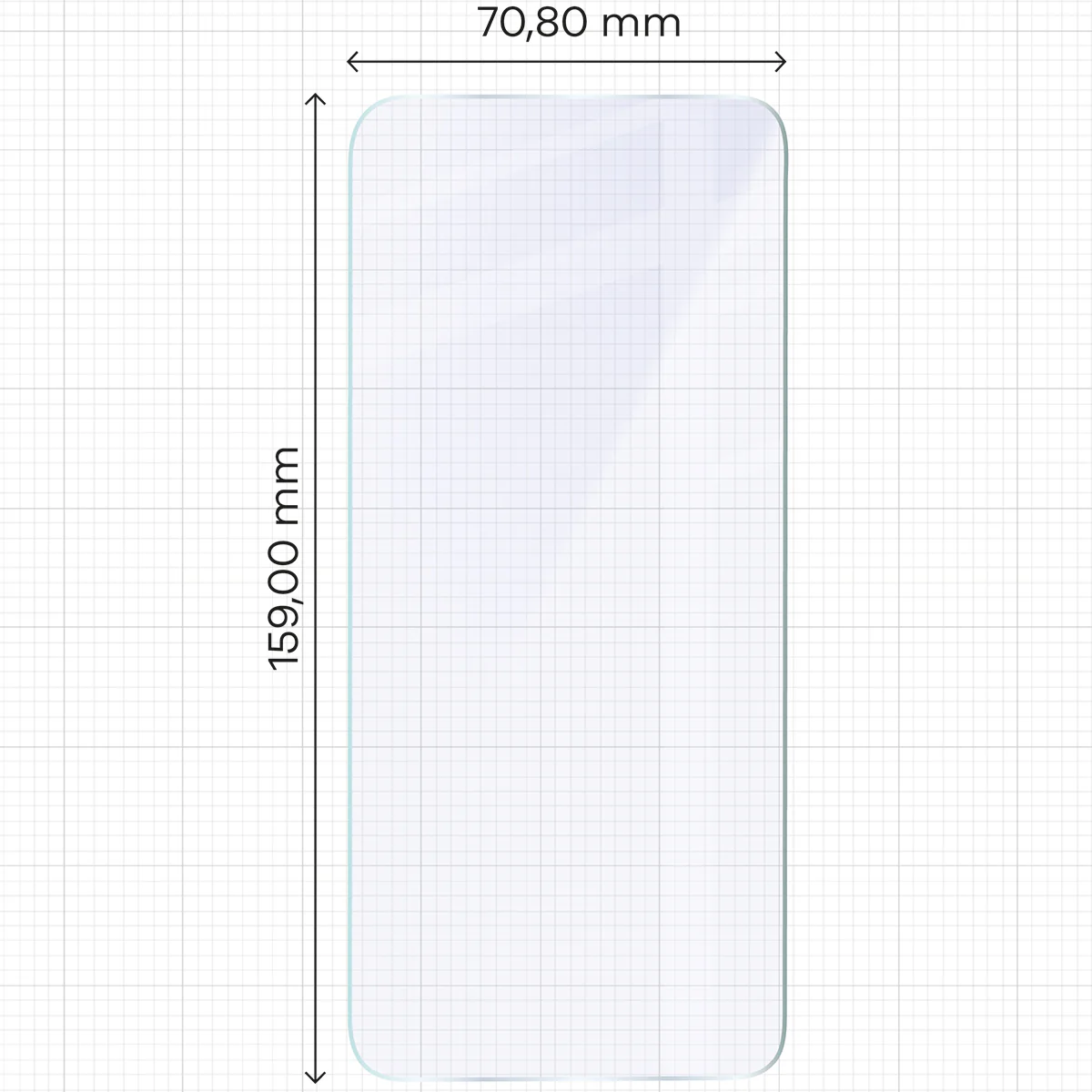 Flexibles Hybridglas für Infinix Hot 50i, Bizon Glass Mule - Image 2